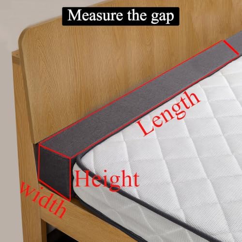 Queen Bed Gap Filler with Washable&Breathable Cover 59x6x10 Inch - Image 2