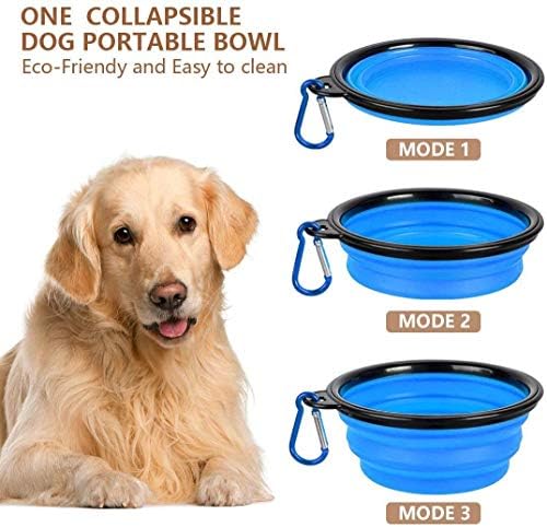 TIOVERY Dog Food Storage Container Small, Cat Food Storage Container Airtight Plastic Dispenser with Graduated Measuring Cup, Pourable Spout and Portable Collapsible Dog Bowl for Pet Food, Birds Seed - Image 4