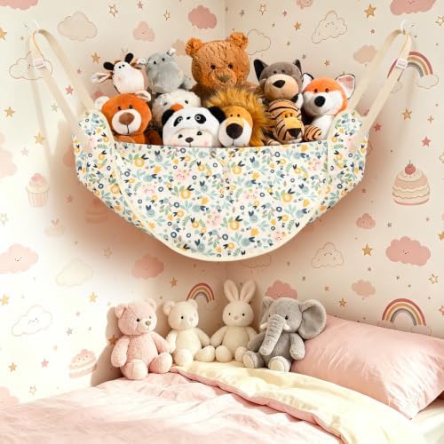 CERETIA Stuffed Animal Organizer, Toy Hammock Plush Holder Storage, Leaf - Image 2