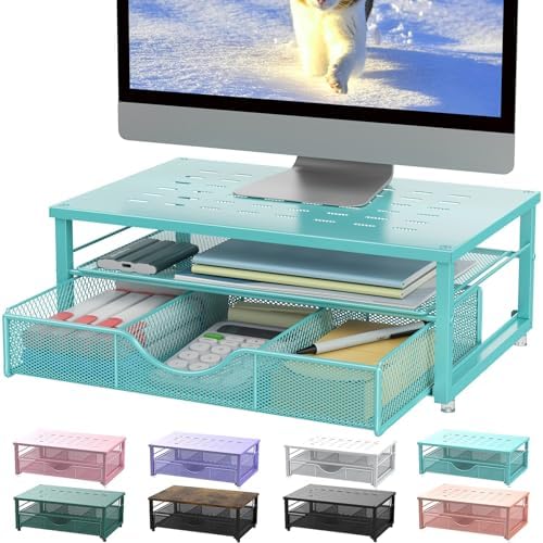 gianotter Computer Monitor Stand Riser with Drawer by gianotter