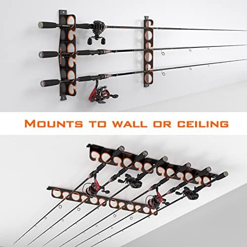 KastKing Horizontal Fishing Rod Holder, Black, 1 Pack - Image 6