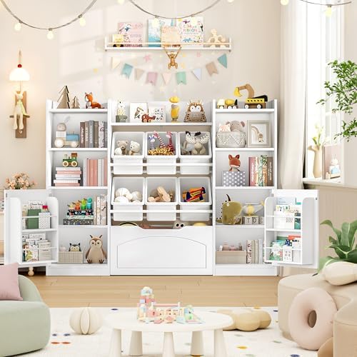 FINETONES Toy Storage Organizer with Movable Drawer Toy Organizer for Kids - Image 4