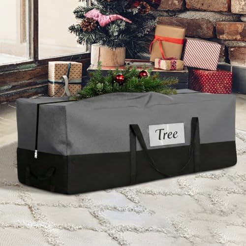 Christmas Tree Storage Bag, Fits 10-12 Ft Artificial Trees, Gray by PLTCAT