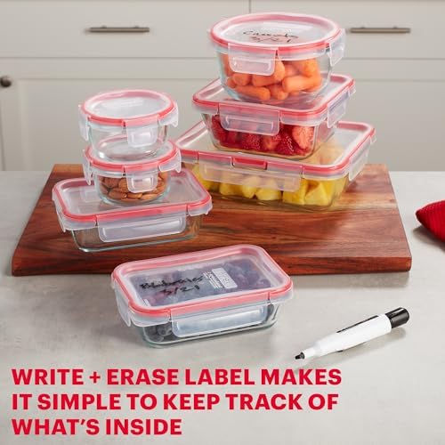 Pyrex Freshlock (7-Pack) Glass Food Storage Containers Set (1, 2, 4 Cup) - Image 5