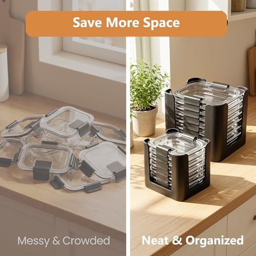 Food Container Lid Organizer for Rubbermaid Brilliance Nap-on Lids - Image 5