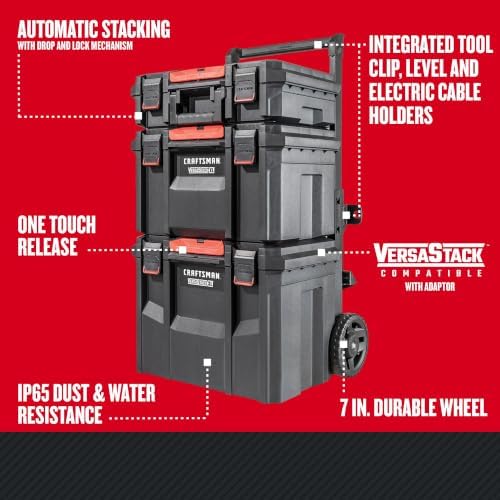 CRAFTSMAN VERSASTACK XL Rolling Tower Tool Storage System, 4 piece (CMST60420) - Image 2