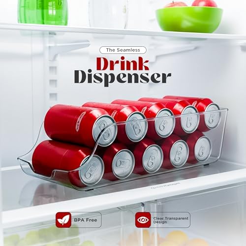 Utopia Kitchen Can Organizer For Pantry - Soda Can Storage Organizer Pantry, Fridge & Freezer Organization - Holds Food & Soup Can (Clear) - Image 3