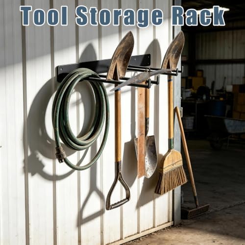 2Pcs Folding Chair Storage Rack Wall Mount, Garage Tool Organizer - Image 7