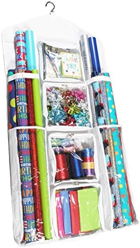 Extra Large Legato Wrapping Paper Storage/Organizer, Double Sided and Super Durable, Great for Gift Wrap, Gift Bags, and Accessories, Large Size (47" x 23") by Legato+Learning