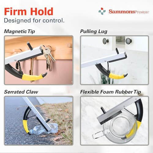 Sammons Preston Reacher, Standard, 26", Grabber Reacher Tool, Lightweight Trash Picker Grabber & Garden Nabber, Handy Aluminum Picker Up Tool & Reaching Claw, Portable Reaching Assist & Dressing Tool - Image 5