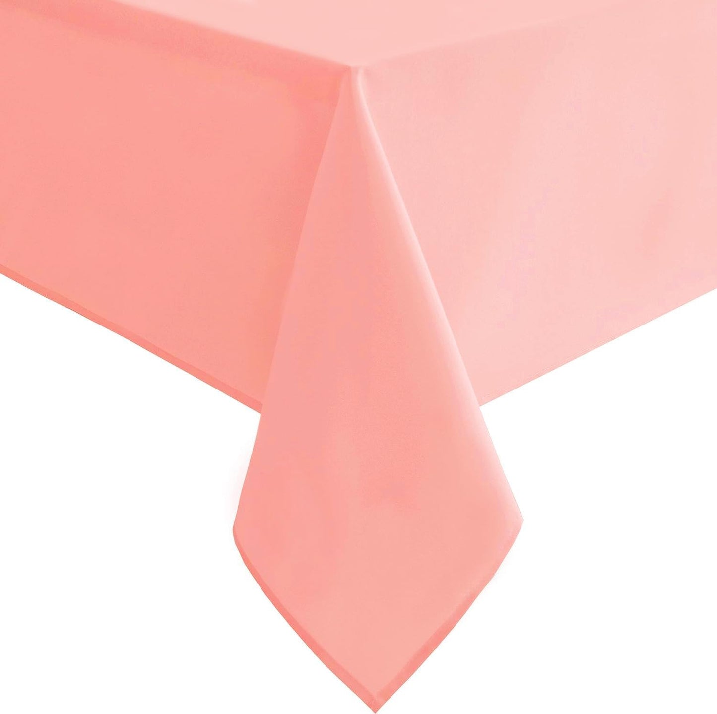 Hiasan Rose Pink Tablecloth for Rectangle Tables - Waterproof and Spillproof Washable Fabric Table Cloth for Dining Room Kitchen Party, 52 x 70 Inch