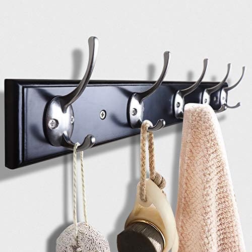 IBosins 12 Pack Silvery Double Coat Hooks Wall Mounted with 24 Screws - Image 4