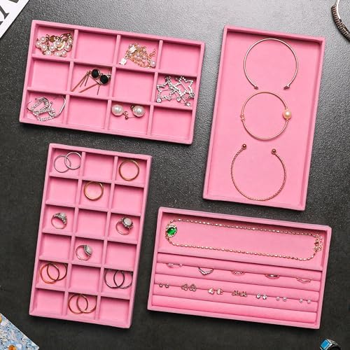 Frebeauty Jewelry Trays for Drawer,Set of 6 Jewelry Organizer and Storage - Image 6
