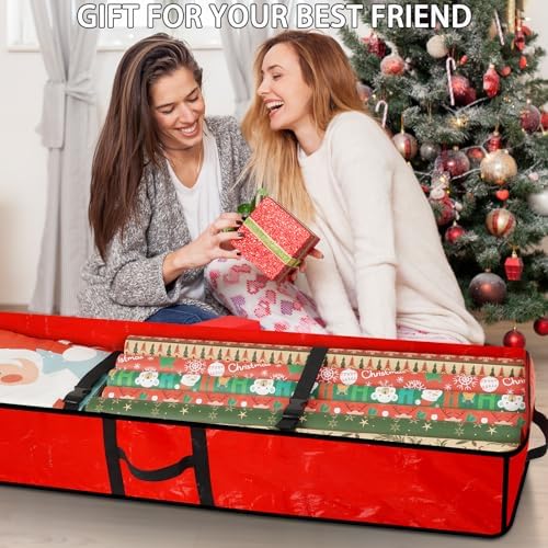 HikooLSS Wrapping Paper Organizer Storage Container for Christmas Holiday - Image 4
