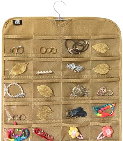 BB Brotrade Hanging Jewelry Organizer,Accessories Organizer,80 Pocket Organizer for Holding Jewelries - Image 3