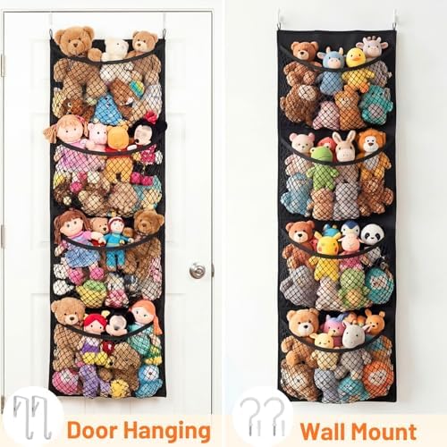 Ofiray-home Cotton Over The Door Stuffed Animal Storage - Image 6