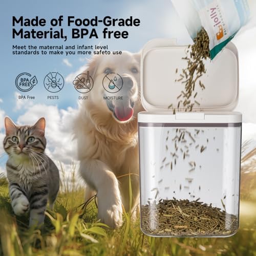 LivLab Mker 25 lb Airtight Dog Food Storage Container with Scoop - Image 4