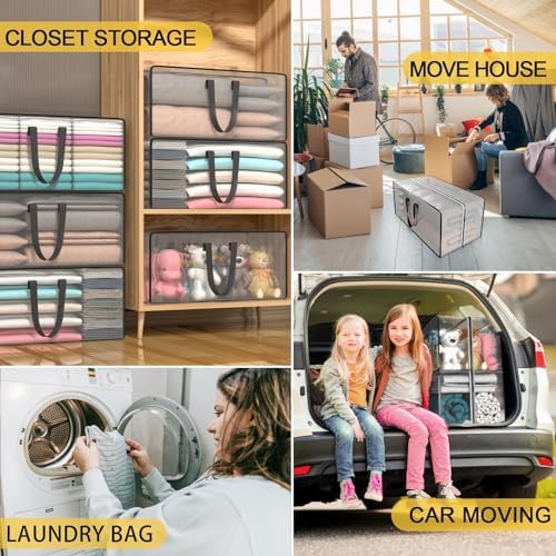 Heavy Duty Extra Large Clear Moving Bags with Strong Zipper Handles - Image 7