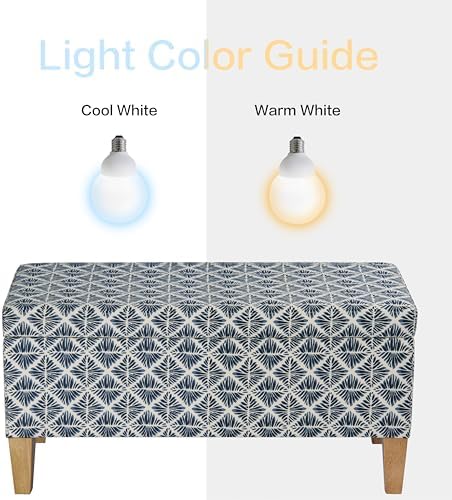 HomePop 36" Decorative Storage Bench - Blue Geometric Pattern - Image 5