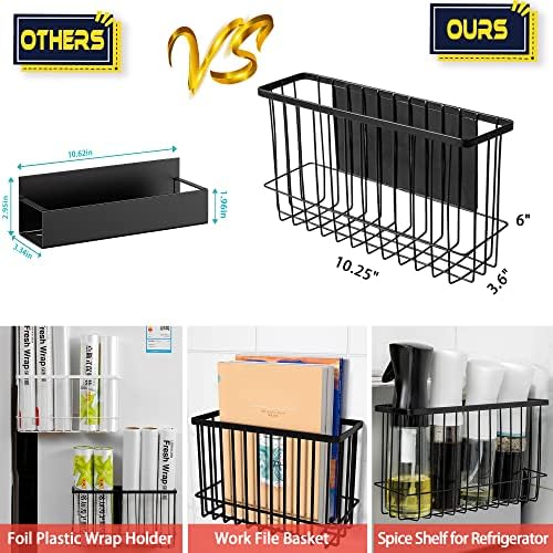 Magnetic Shelf Fridge Basket Bin for Whiteboard Washer Dryer Locker Cabinet - Image 3