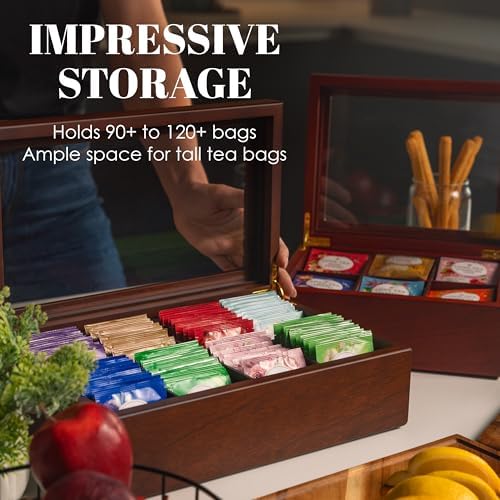 Tea Box - Luxury Wooden Tea Bag Organizer from The Apace Premier Collection - Image 4