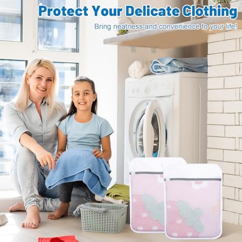 4-Pack Durable Honeycomb Mesh Laundry Bags for Delicates, 16 x 20 Inches - Image 5