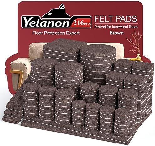 Felt Furniture Pads for Hardwood Floors -Yelanon Felt Pads for Chair Legs by Yelanon