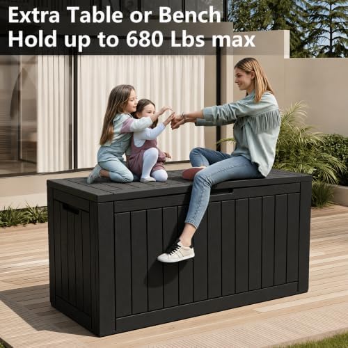Outdoor Storage Box Waterproof, 150 Gallon Deck Box For Patio Storage - Image 6