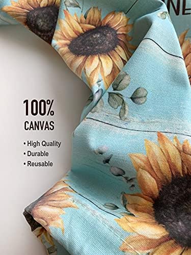 Hglian Sunflower Plastic Bag Holder Be The Sunshine Grocery Bag Organizer Storage-Canvas Extra Large - Image 3