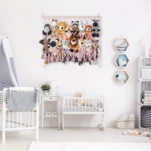Stuffed Animal Net or Hammock Large Wall Hanging Organizer for Plush Toys - Image 7