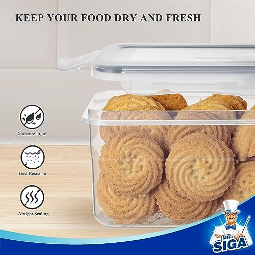 MR.SIGA 16 Pack Airtight Food Storage Container Set for Pantry Organization - Image 4