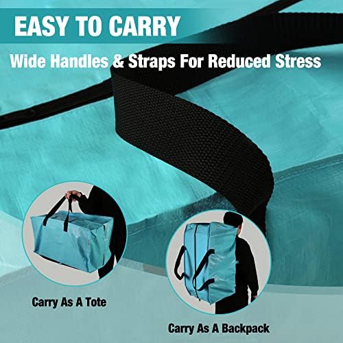 WORKPRO 6 Pack Extra Large Moving Bags with Backpack Straps & Handles - Image 4