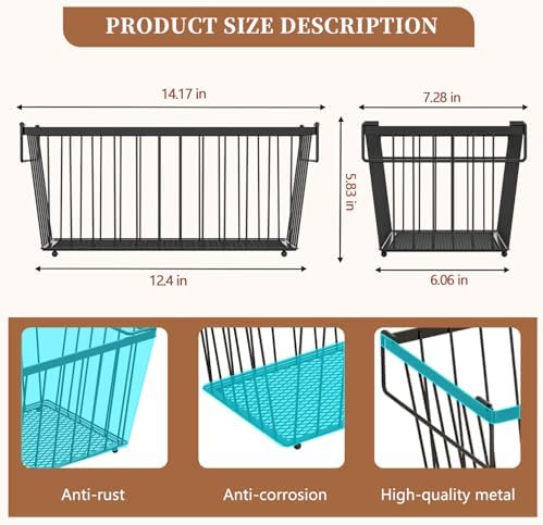 Enhanced Leak-Proof Bottom, Freezer Organizer Bins for 7 Cu.Ft,6 Pack - Image 4