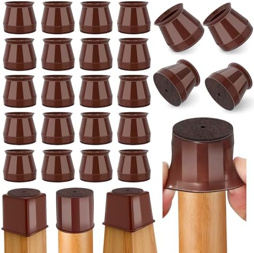 Ansible 24 Pcs Chair Leg Floor Protectors Round by Ansible