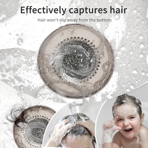 Reversible Shower Drain Hair Catcher, Prevent Clogging Bathtub Drain Cover, Fast Drainage & Easy Clean Tub Drain Hair Catcher for Regular & Pop-up Drain (Brown) - Image 4