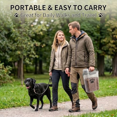 5-7Lbs Airtight Dog Cat Food Storage Container with cleaning brush - Image 6