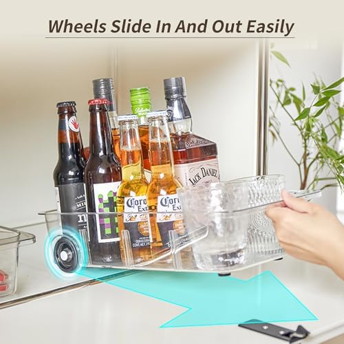 Roll-Out Refrigerator Organizers and Storage, 3 Pack Drawer Fridge Bins - Image 3