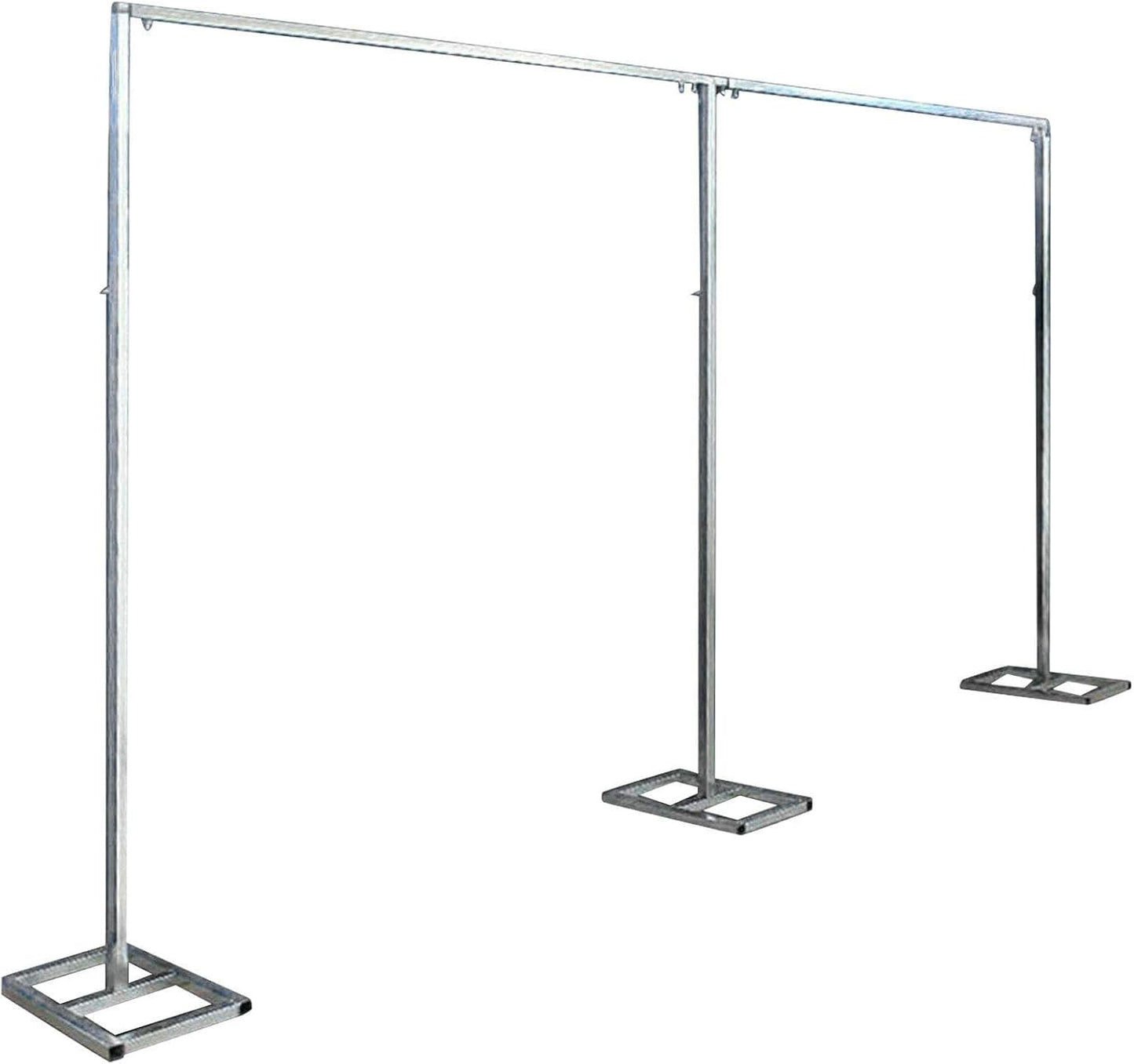 20ftx10ft Backdrop Stand Portable Pipe and Drape Poles Kit for Wedding Parties Curtains Stage Decoration Photography Photo Booth, Metal Curtain Frame Long Background Stand Support System