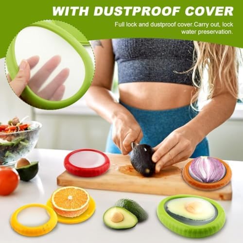 T-Raputa Avocado Saver and Tomato Holder - Set of 4 - Image 6