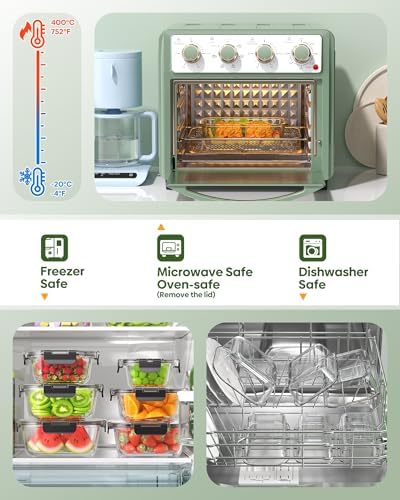 KEMETHY 40 PCS Glass Food Storage Containers with Lids - Image 4