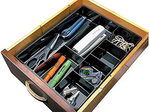 Rubbermaid Extra Deep Desk Drawer Director Tray, Plastic, 11.875 x 15 x 2.5 Inches, Black - Image 4