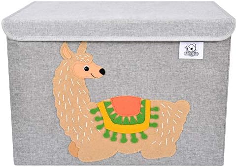 Large Toy Box Storage with Lid, Foldable Fabric Toy Chest Storage for Kids - Image 2