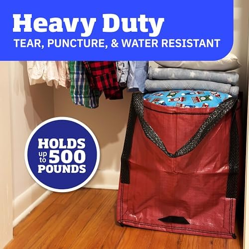 DURASACK Heavy Duty Storage Tote Bag 22-Gallon, Red - Image 2