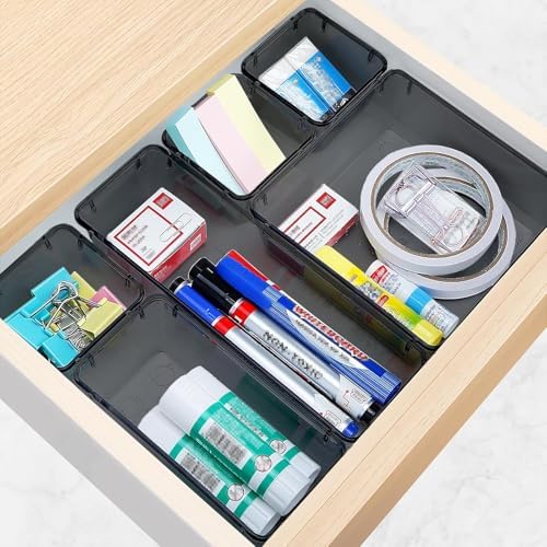 13 PCS Drawer Organizer Set, 5 Size Bathroom and kitchen organizer Trays - Image 6