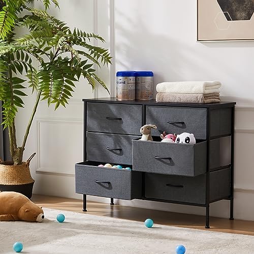 Sweetcrispy Dresser for Bedroom with 6 Drawers, Storage Tower Organizer - Image 6