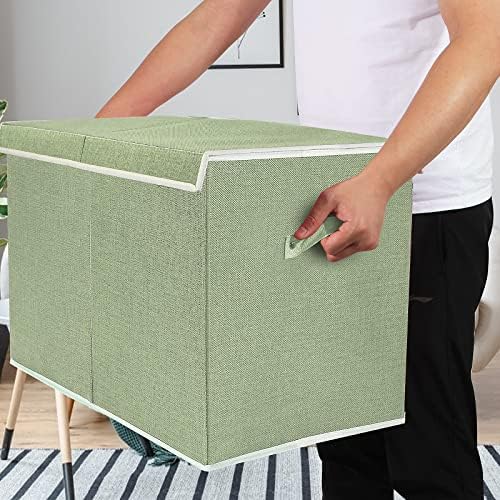 Large Toy Box Chest Storage with Lid, Collapsible Kids Toy Storage Box Bin - Image 5