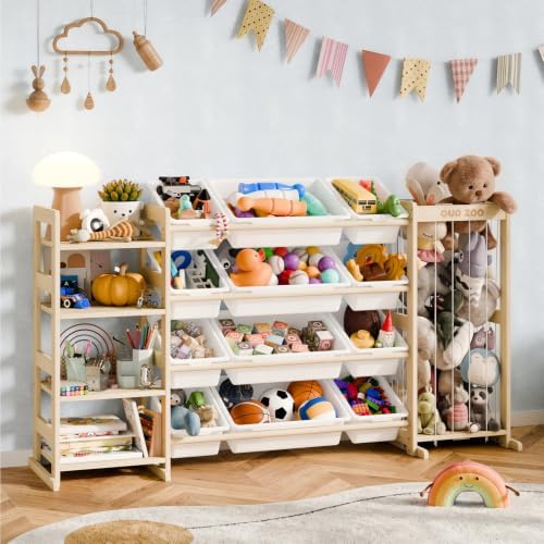 IKALIFE Large Kids Toy Storage Organizer with 12 Plastic Bins, 59 inch by IKALIFE