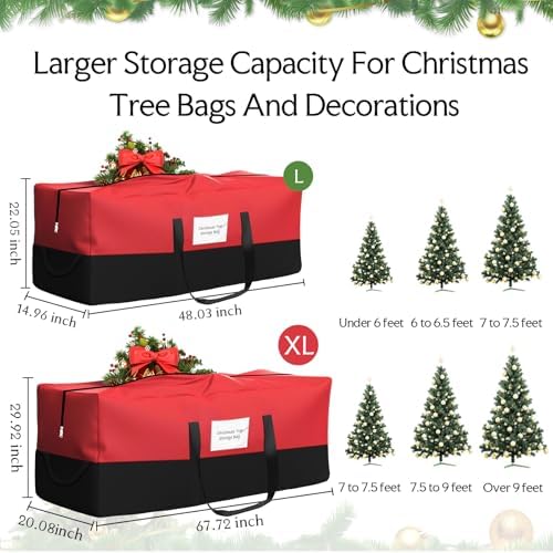 Christmas Tree Storage Bag 8 Ft Artificial Tree 600D Oxford Storage Bag - Image 2