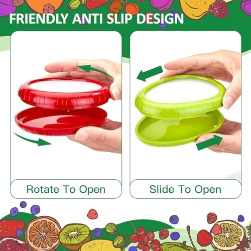 T-Raputa Avocado Saver and Onion Storage - Reusable refrigerator fruit storage containers - is the storage Apples, Tomatoes, Tomato,Garlic for Ideal(4 Set) - Image 3