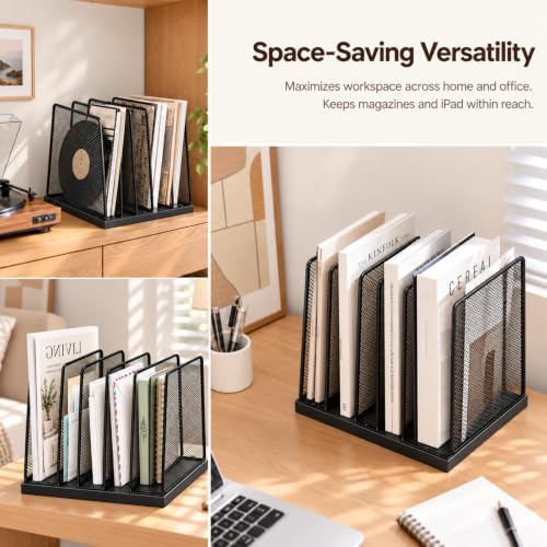 LEKETREE File Organizer for Desk, File Folder Organizer with 5-Section - Image 4